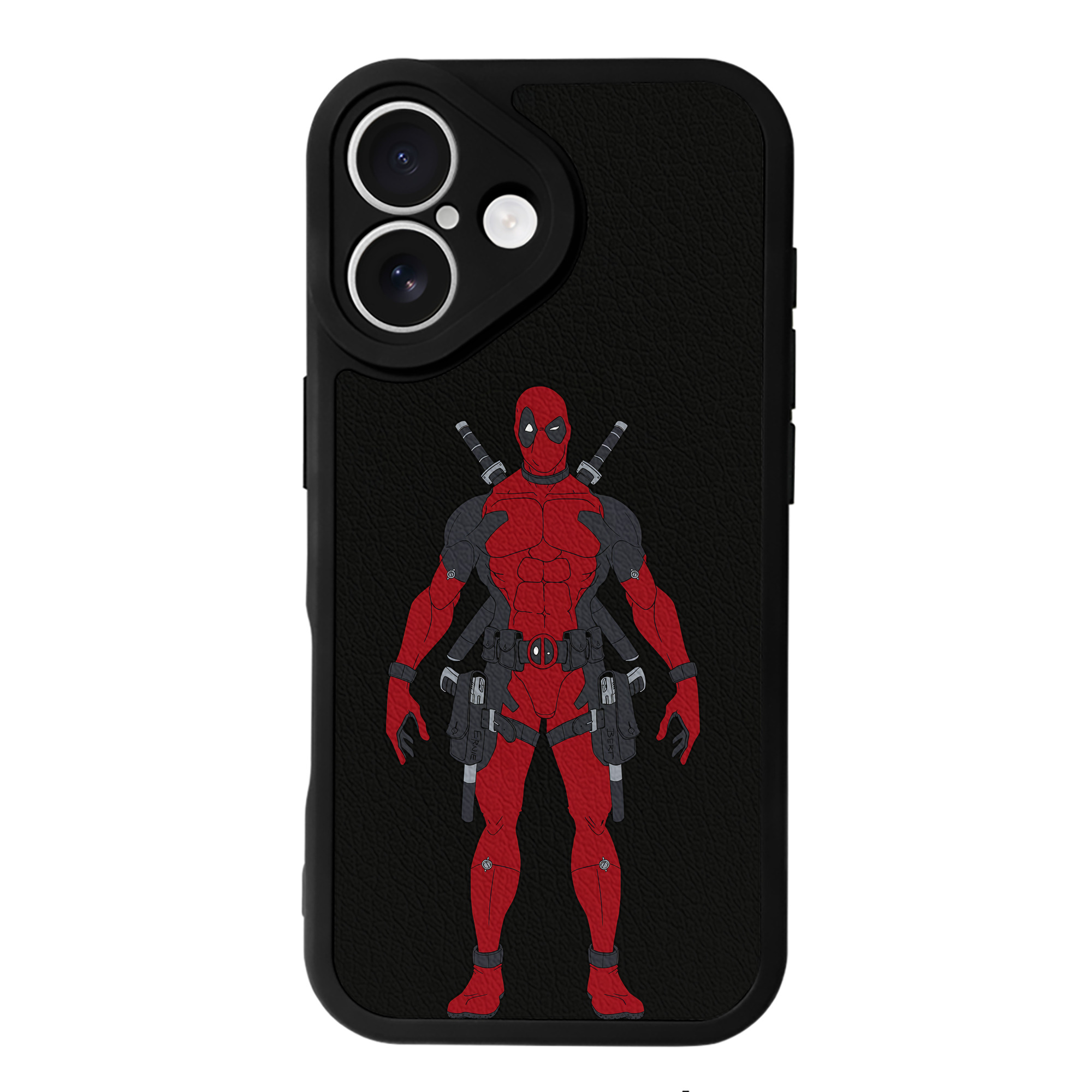 （画像用） Deadpool デッドプール 【iPhone 16シリーズ対応】シリコンスマホケース（レザー調） 材質：シリコン